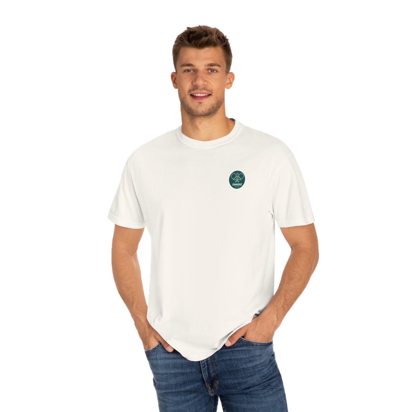 Dinkerz Pickleball Comfort Colors T-shirt (Round Logo)